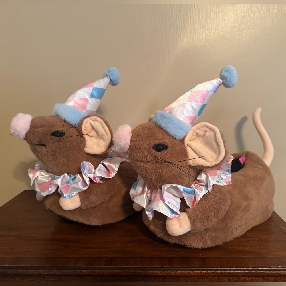 Sugar Thrillz Clowncore Rat Slippers